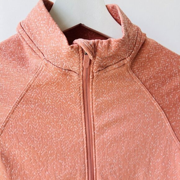 ❤️ Lululemon Restless crop half zip long sleeves top, blush, Size 2 J149 - Picture 8 of 10
